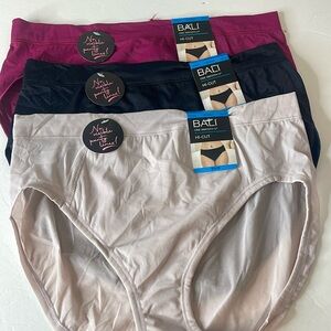 Bali One Smooth U Hi Cut Panties 3 Pairs Size XXL / 9